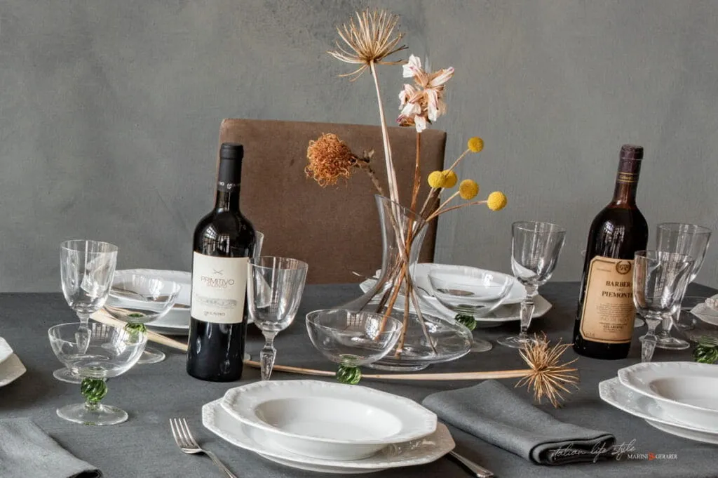 tovaglia da tavola in lino grigio antracite lo stile italiano