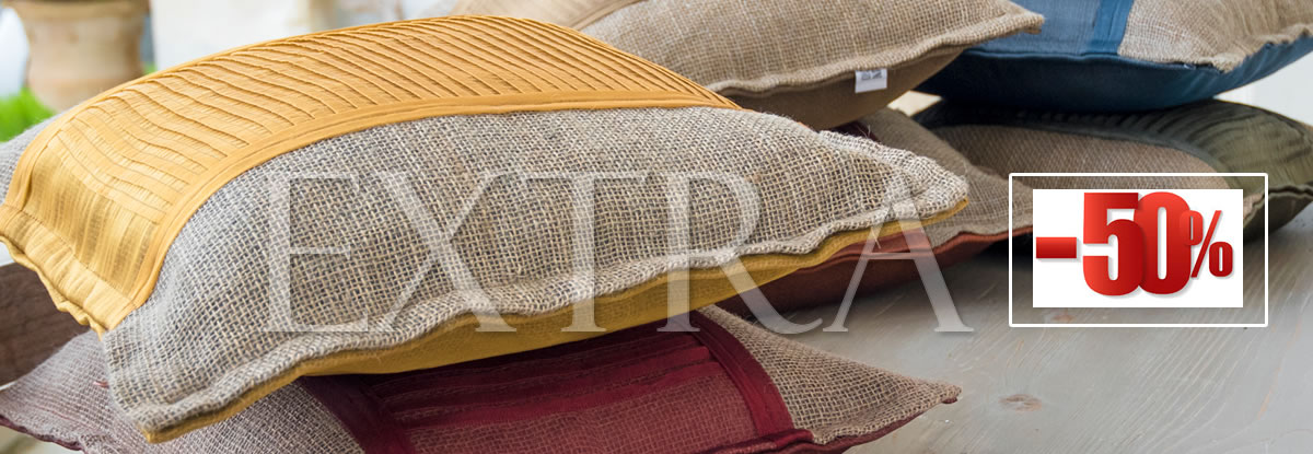 cuscini arredo sconto 50% estate 2022