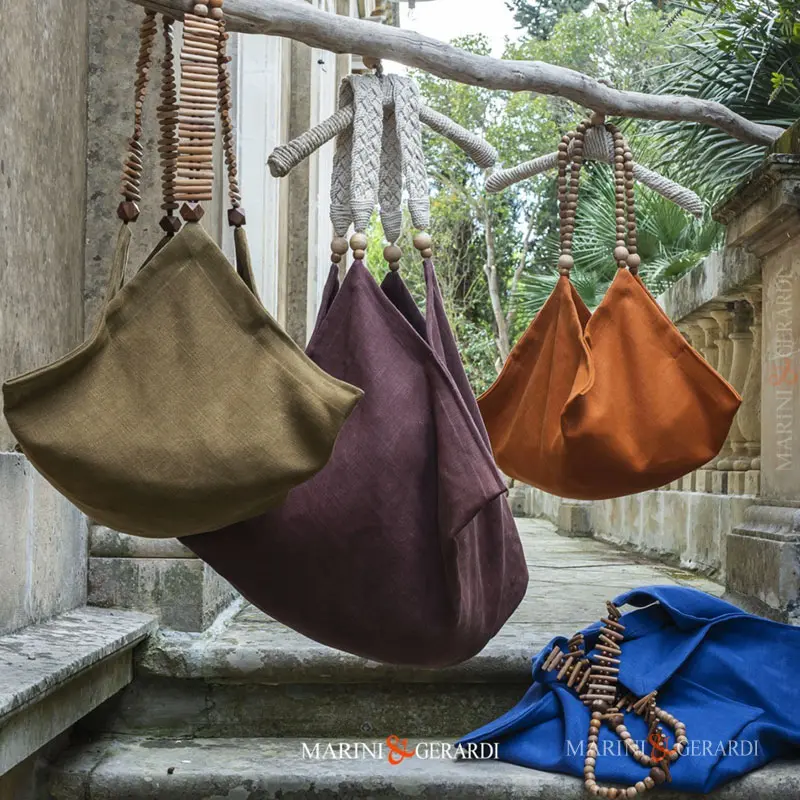 Borse a tracolla da donna in lino lavoro tempo libero