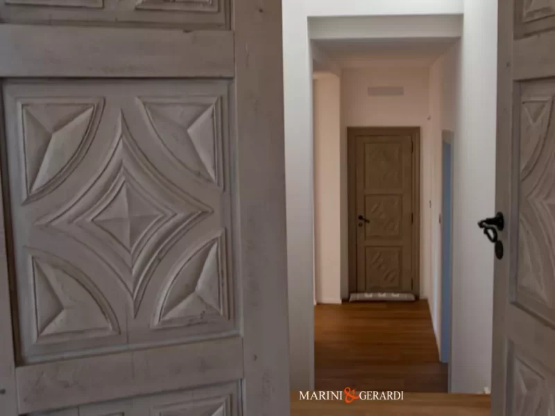 porte shabby chic decapate bianche legno massello larice spazzolato 1