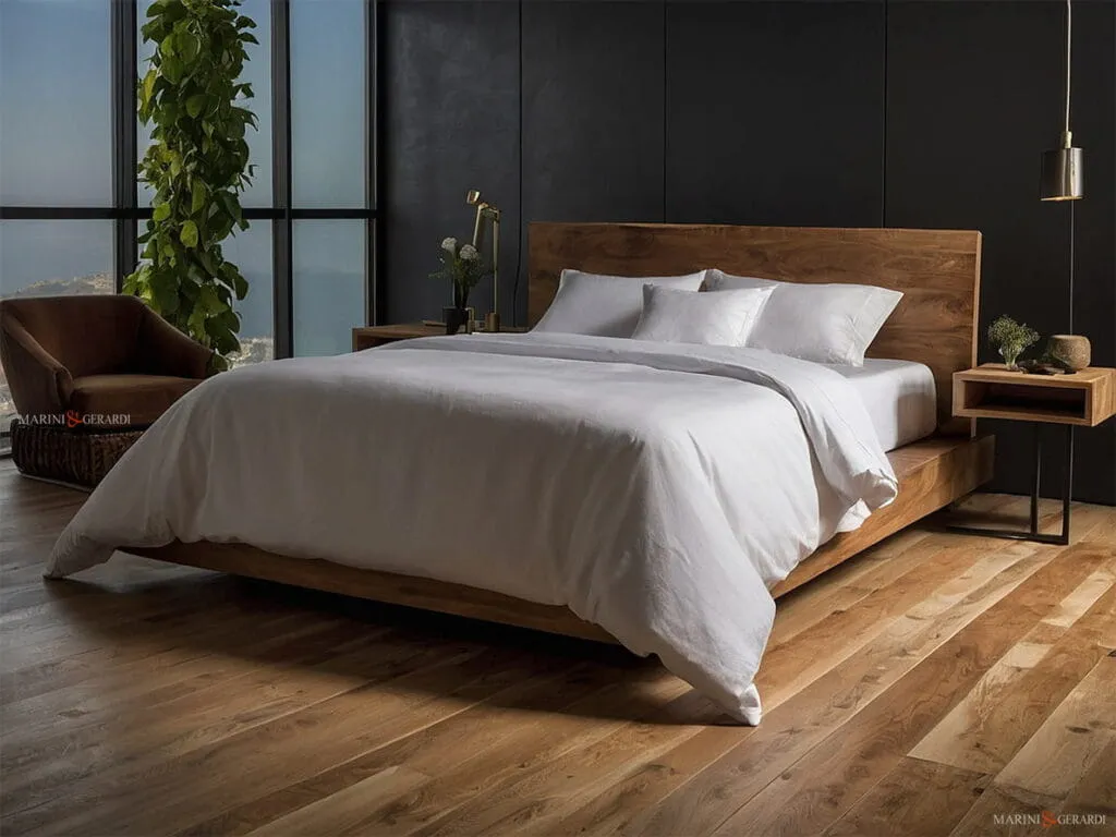 Sacco copripiumino matrimoniale in lino con patella