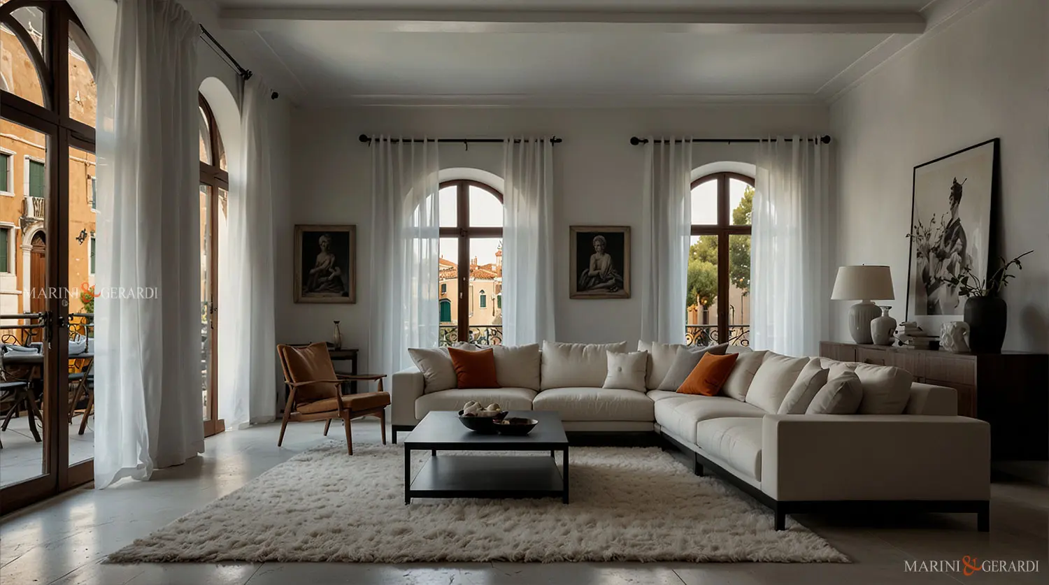 Tendaggi per interni in lino a venezia arredo online