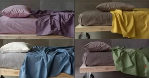 completo letto matrimoniale elegante di lino o cotone produzione vendita