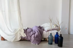 copripiumino matrimoniale 250x200 in lino sacco con patella