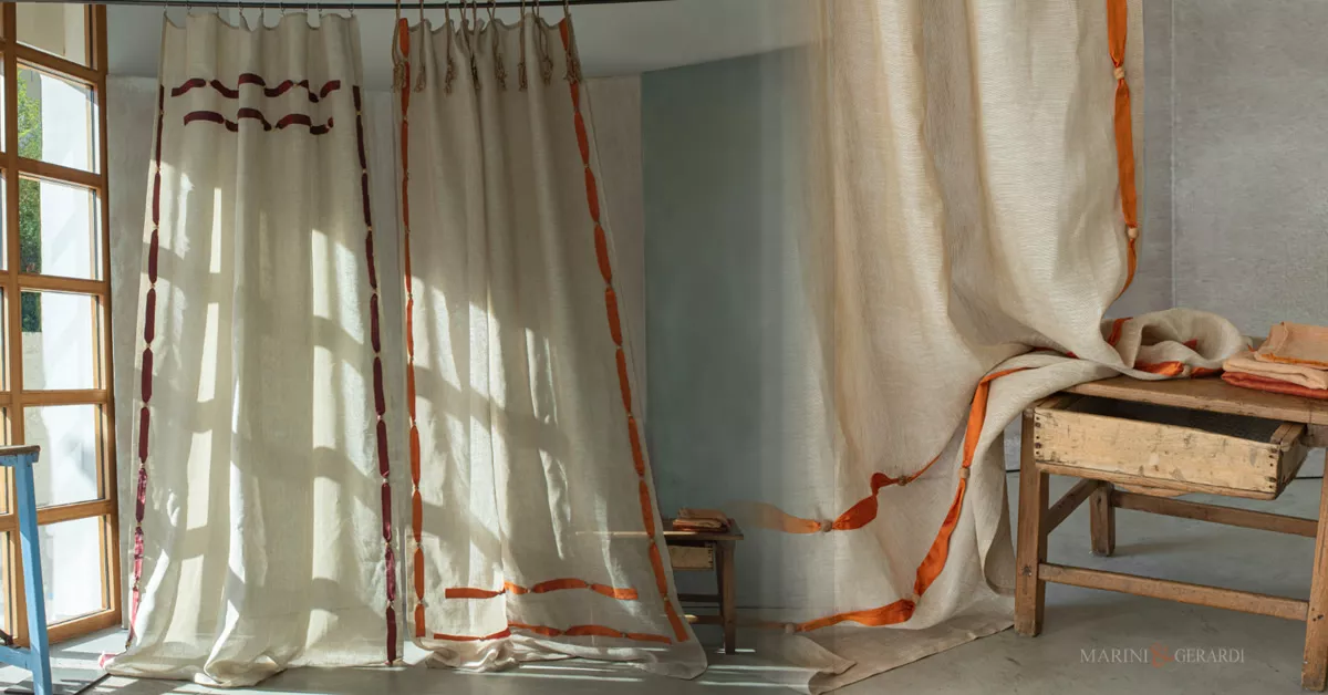 negozi tende lodi tendaggi per interni in lino o seta