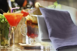 tovaglioli da cocktail in lino ristorante bar matrimonio