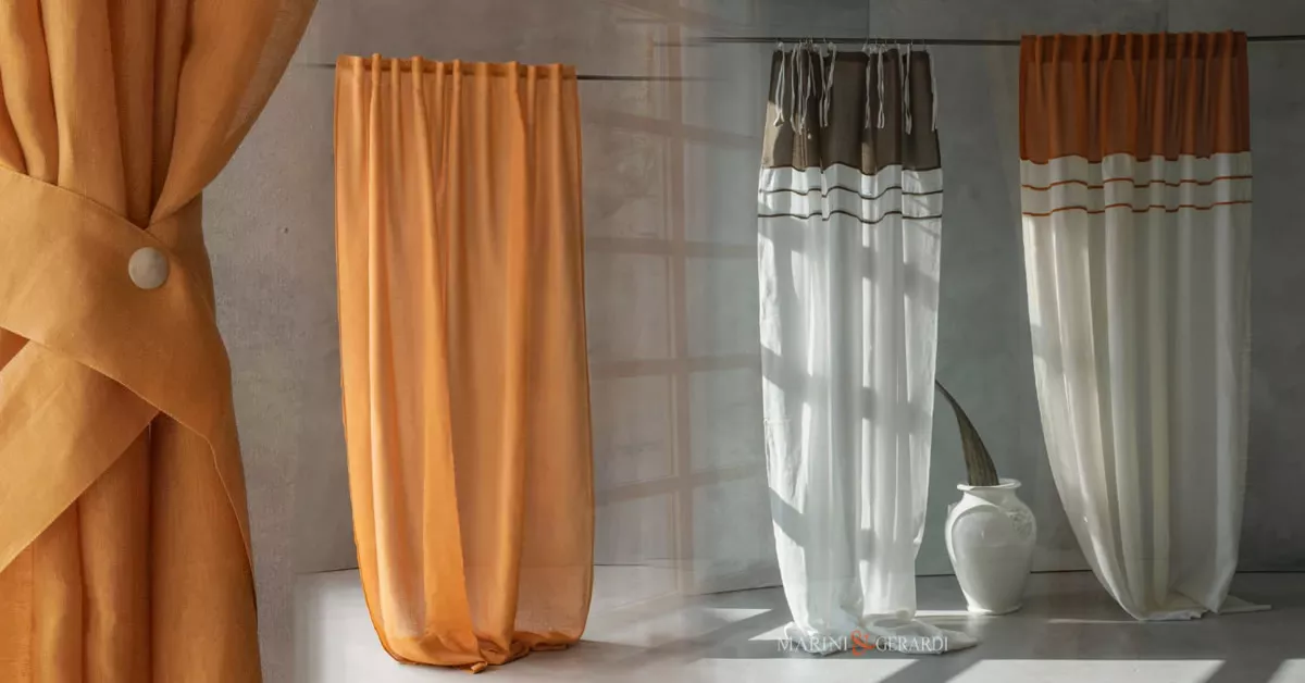 Tende Moderne Soggiorno Alta Qualità - Tende in lino di Lusso - Tende On Line