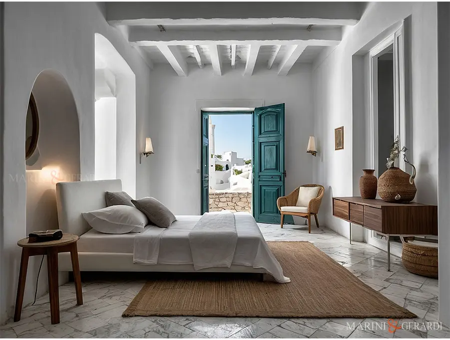 Completo letto matrimoniale in lino o cotone percalle