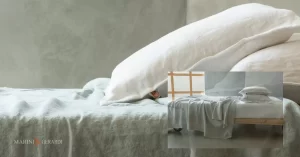 Lenzuola una piazza e mezza in lino stropicciato su misura