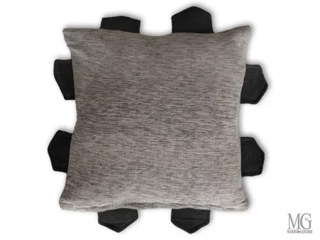Cuscini divano moderni 45x45 futurista grigio nero cc044