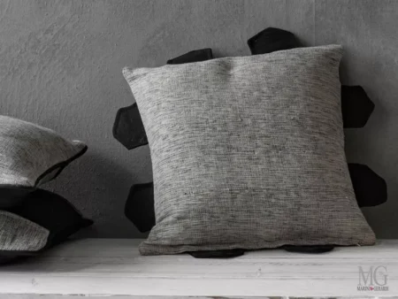 Cuscini moderni da divano 45x45 futurista grigio nero cc044