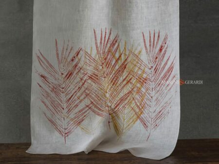 Tende da cucina a vetro grano rosso giallo - Marini & Gerardi