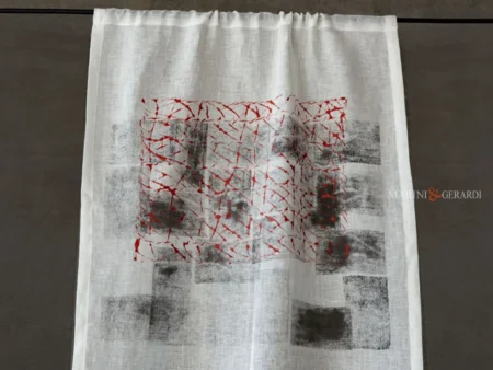 Tende da vetro per vetrate moderne soggiorno in lino - Marini e Gerardisuggestioni