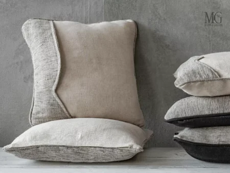 Cuscini arredo moderni design futurista cc050 grigio bianco