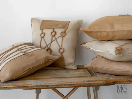 Cuscini decorativi arredo divano juta corda savana