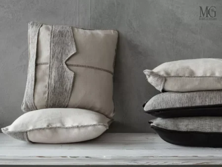 Cuscini decorativi design moderno design futurista cc049 grigio / bianco