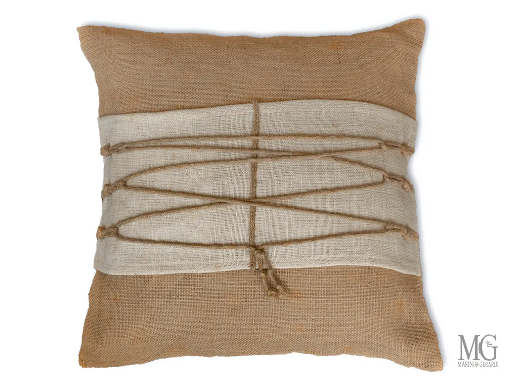 Cuscini montagna decorativi juta intrecci corda savana cc011