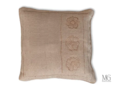 Fodera cuscino arredo juta cotone soggetti cc096 con fiori