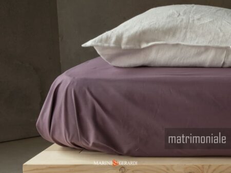 Lenzuolo con angoli 160×200 in cotone percalle