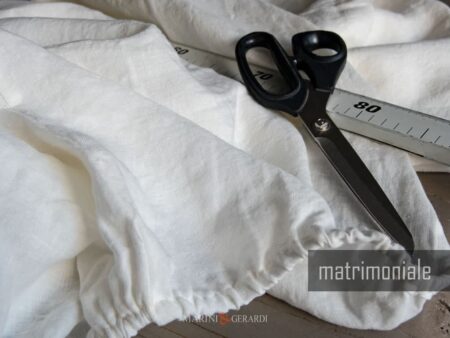 Lenzuolo con angoli matrimoniale in puro lino