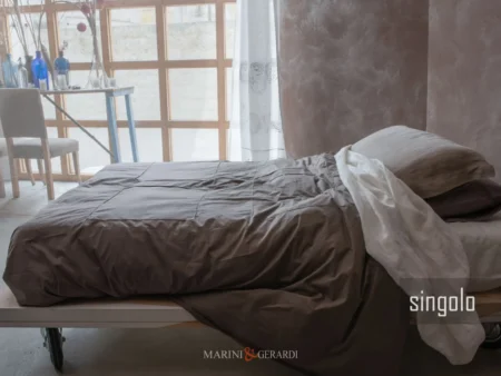 Sacco letto singolo cotone con patella