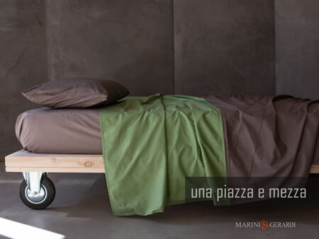 Set lenzuola una piazza e mezza francese cotone percalle