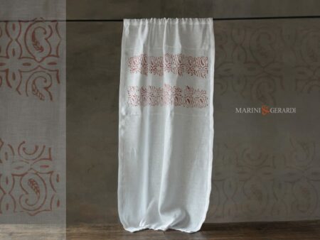 Tendine a vetro confezionate su misura in puro lino bianco - Marini e Gerardi