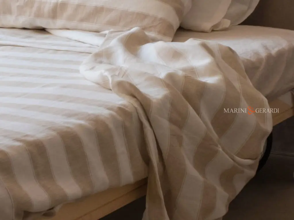 Lenzuola una piazza e mezzo in lino agave