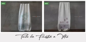 Tendine per finestre a vetro soggiorno moderno camera da letto