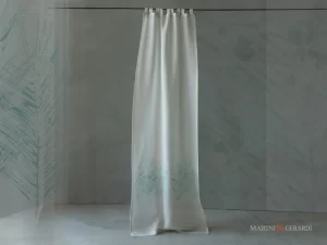 in Cucina tende a vetro moderne in lino - Marini e Gerardi - Tende a Vetro Porta Finestra