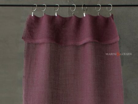 Divina tende a vetro moderne viola con anelli - Marini e Gerardi