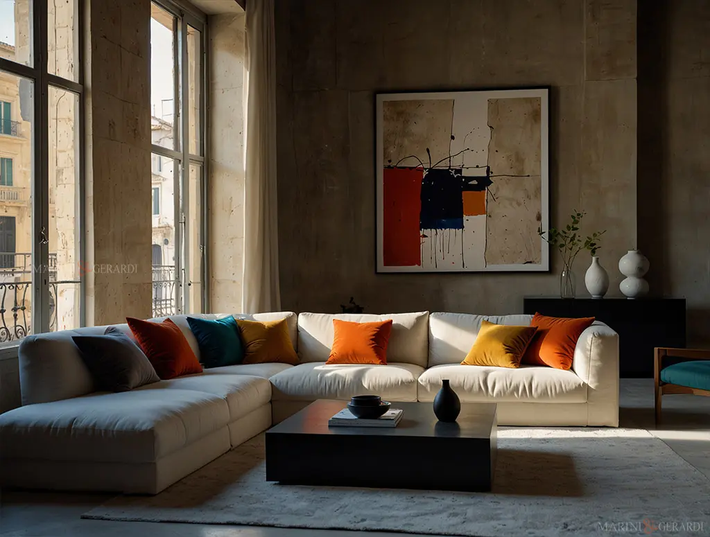 Cuscini in velluto di lusso per divano antimacchia