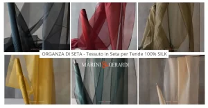 Organza di seta per tende silk colors