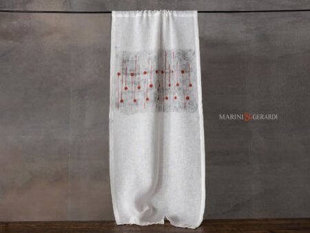 Tendine per interni soggiorno camera da letto in lino bianco soft liberty