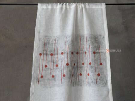 Tendine per interni moderne camera da letto in lino bianco soft liberty