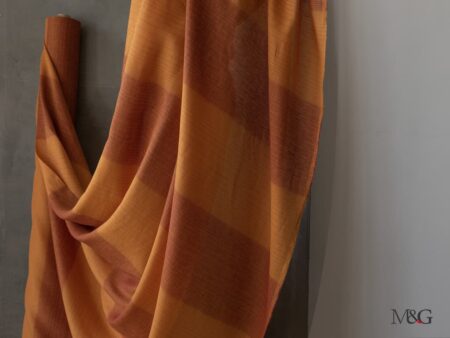 Tessuti per tende da 3 metri in lino righe arancio