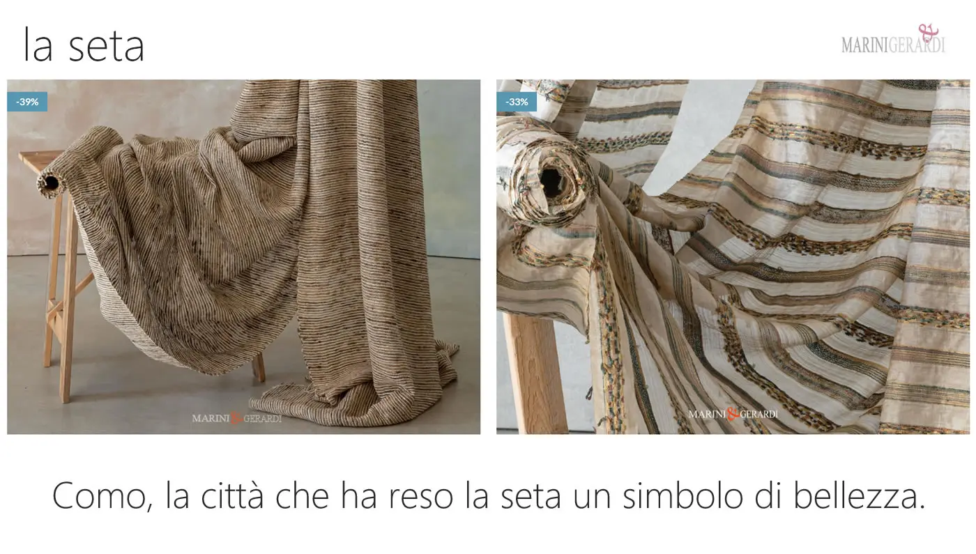 Como, la città che ha reso la seta un simbolo di bellezza.