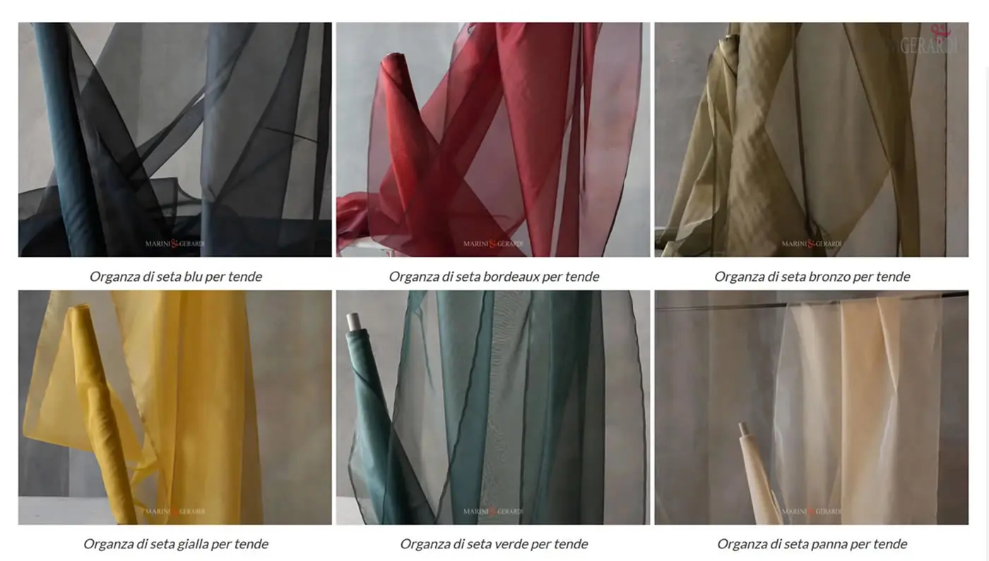 Organza in seta storia origini curiosità