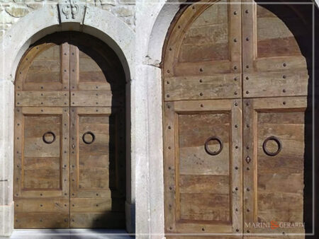 Portoni in legno massello rustici