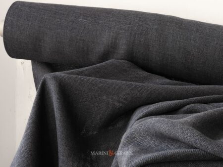 Lino per tende a metraggio del tipo a rete colore fuliggine