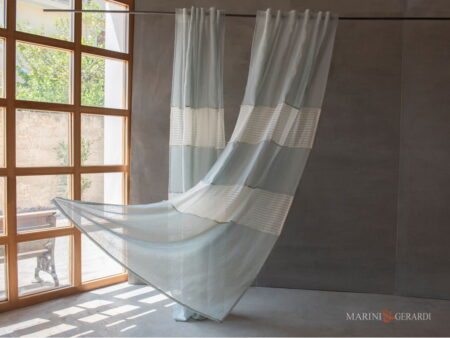 Tenda da interno moderne in purissimo lino Elena