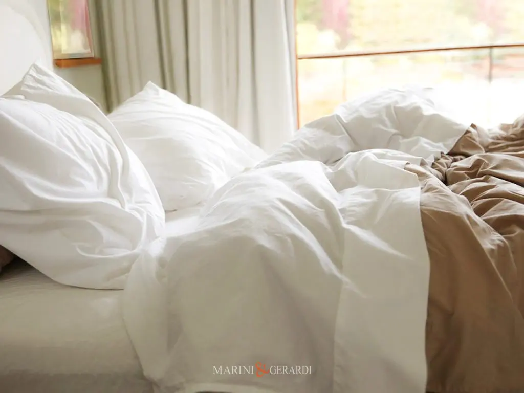 Tessuto per lenzuola in raso di cotone sateen