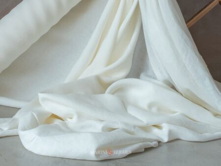 Tessuto per tende in lino panna vendita al metro