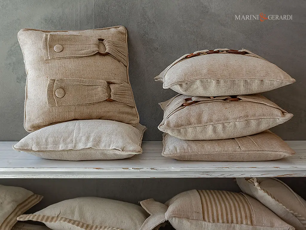 Cuscini shabby decorativi juta cotone cc022
