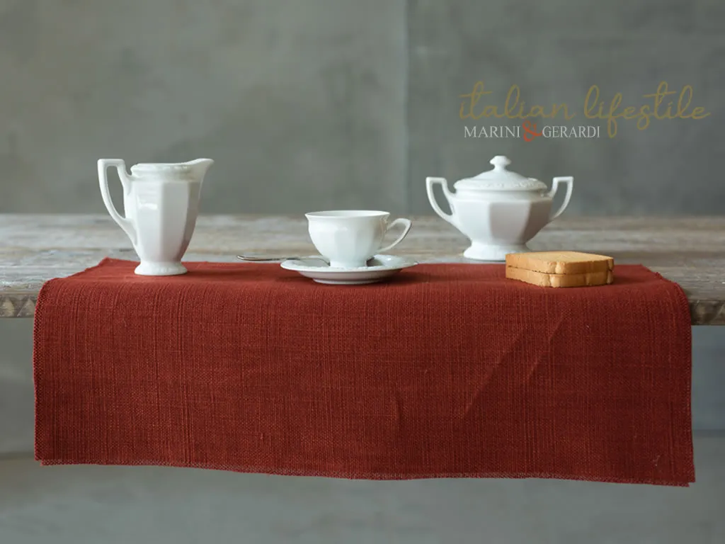 Tovagliete americane personalizzate per prima colazione pranzo cena rosso mattone