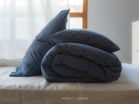 Copripiumino di cotone matrimoniale singolo mare blu sogni di puro lusso