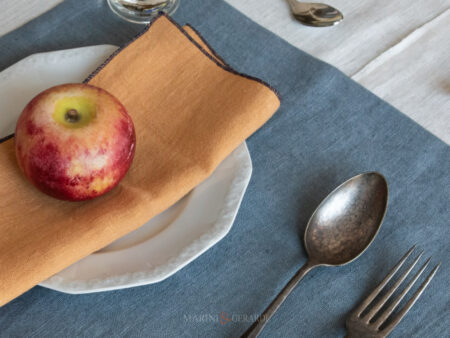 Tovagliette americane a colazione in lino 19 colori