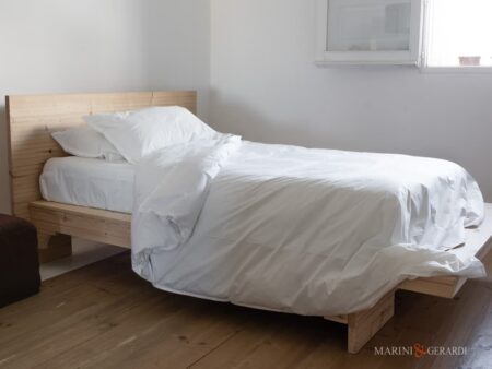 Sacco piumino singolo o matrimoniale bianco in cotone