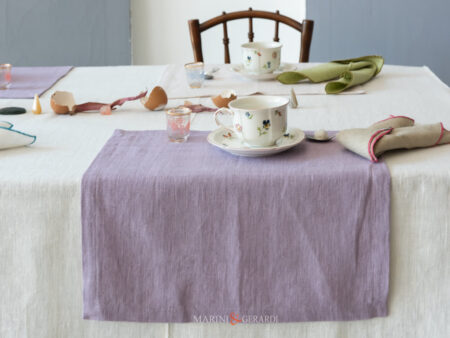 Tovagliette colazione di lino glicine