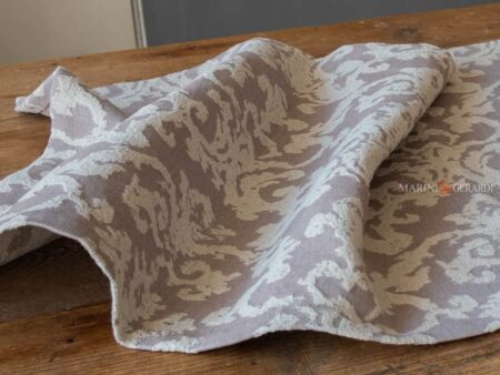 Runner tavola jacquard lino colore rosa antico